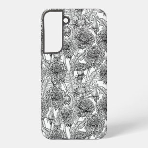 Coque Samsung Galaxy Dandelions, noir et blanc