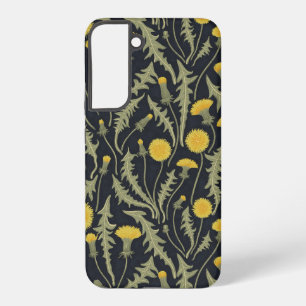 Coque Samsung Galaxy Dandelions, vert, jaune et noir