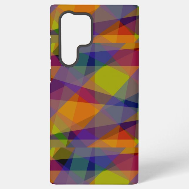 Coque Samsung Galaxy Dark Geometric - Étui Samsung (Verso)