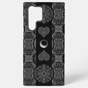 Coque Samsung Galaxy Dentelle Céramique Noir