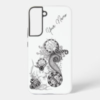 Dessin floral Tangle -