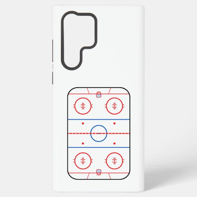 Coque Samsung Galaxy Diagramme de la patinoire Hockey Jeu Compagnon (Verso)
