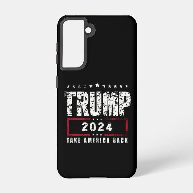 Coque Samsung Galaxy Donald Trump 2024 redonne l'élection américaine (Verso)