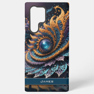 Coque Samsung Galaxy Dragon Oeil moderne Abstrait Géométrique Nom fract
