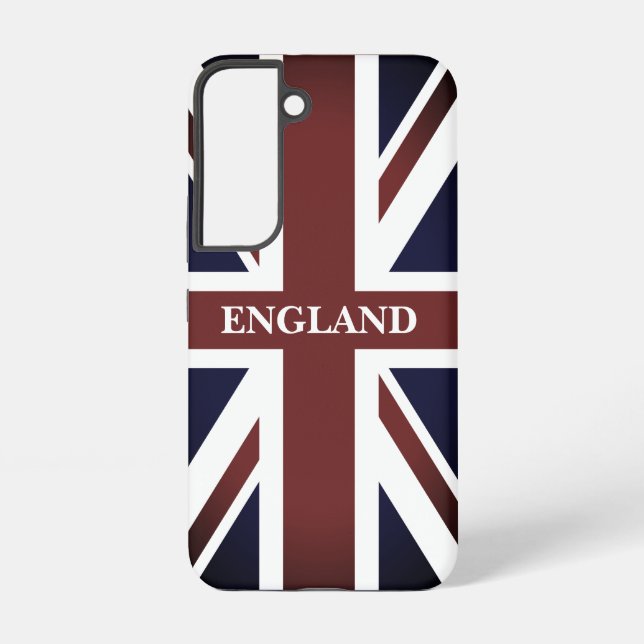 Coque Samsung Galaxy Drapeau britannique vintage Union Jack fierté angl (Verso)