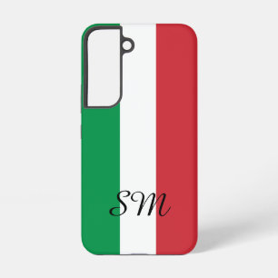 Coque Samsung Galaxy Drapeau italien de l'Italie monogramme personnalis