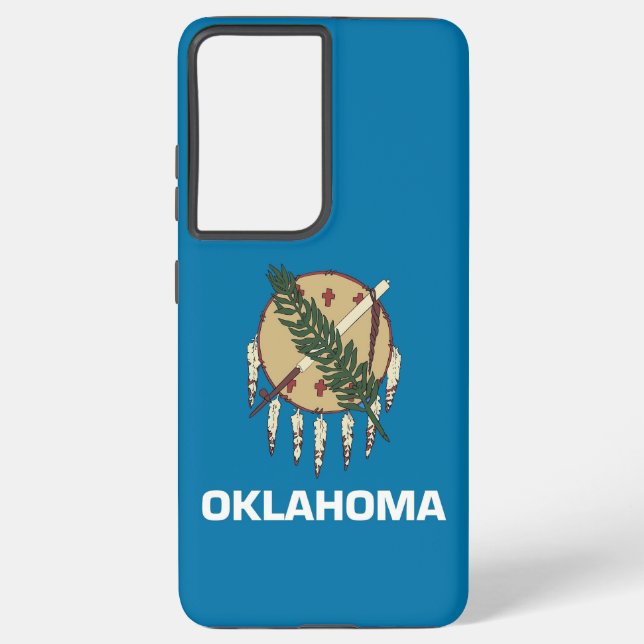 Coque Samsung Galaxy Drapeau Samsung Galaxy S21 Ultra Coque Oklahoma (Verso)