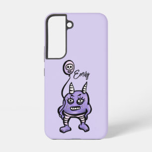 Coque Samsung Galaxy Drôle démon mauve mou Whimsigoth Nom
