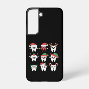 Coque Samsung Galaxy Drôle Dental Noël Dents mignon Noël Dentiste