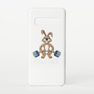 Coque Samsung Galaxy S10 Easter Bunny Happy Easter Bodybuilding