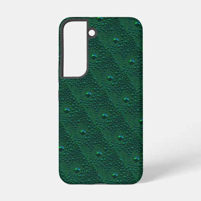 Coque Samsung Galaxy Eau sur métal vert (Verso)