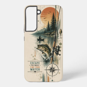 Coque Samsung Galaxy "Échappez au bruit" Pêche à l'ancienne