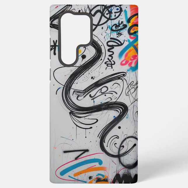 Coque Samsung Galaxy Écriture graffiti (Verso)