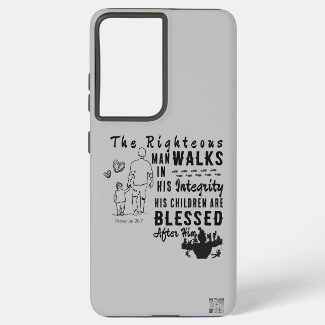 Coque Samsung Galaxy Écriture Samsung Coque Fête des pères Proverbes 20 (Verso)