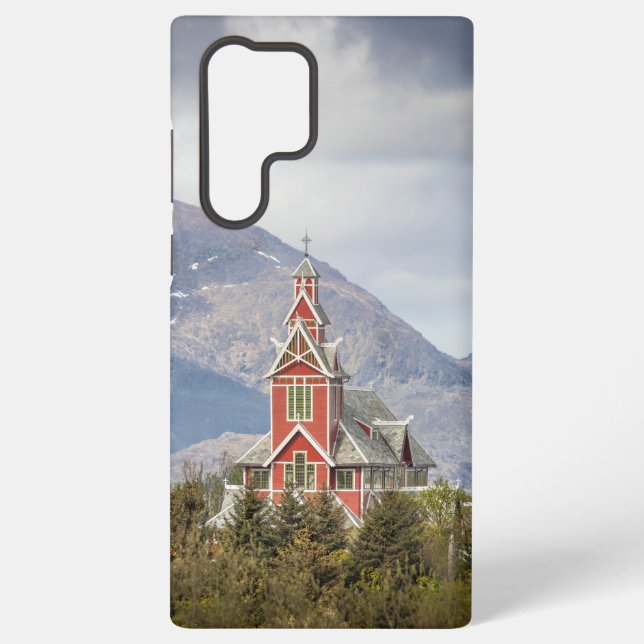 Coque Samsung Galaxy Église de Buksnes Lofoten Norvège (Verso)