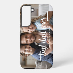 Coque Samsung Galaxy Elegant Meilleur Papa Jamais Script Photo