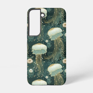 Coque Samsung Galaxy Élégant Motif de méduse - Nom personnalisé