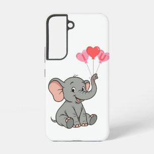 Coque Samsung Galaxy Éléphant mignon de la Saint-Valentin