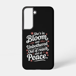 Coque Samsung Galaxy Elle est en fleur et ne s’embêtent pas de sa porté