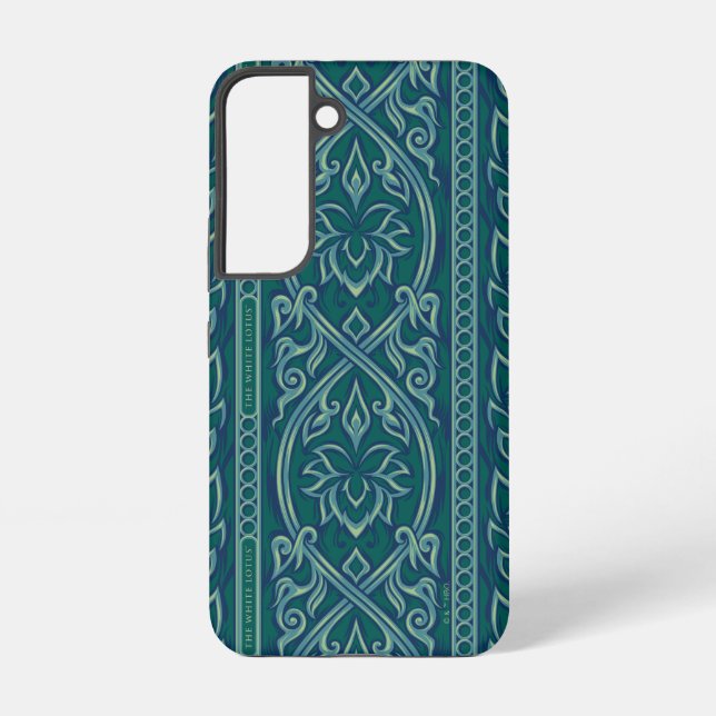 Coque Samsung Galaxy Emerald Lotus Tapestry Motif - Le Lotus Blanc (Verso)