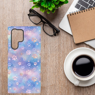 Coque Samsung Galaxy Empreintes de pattes de galaxie pastel – Amoureux 