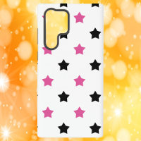 Étoiles Motif rose noir blanc