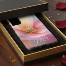 Étui de téléphone à fleurs personnalisé