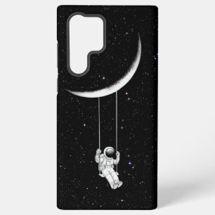 Coque Samsung Galaxy Étui de téléphone « Moon Swing Astronaut » 🌙🚀✨