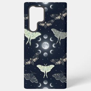 Coque Samsung Galaxy Étui de téléphone Nuit de papillon au clair de lun