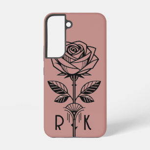 Coque Samsung Galaxy Étui de téléphone Rose Art Déco personnalisé - Sam