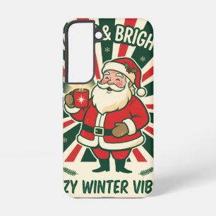 Coque Samsung Galaxy Étui de téléphone Santa hiver cosy Merry & Bright