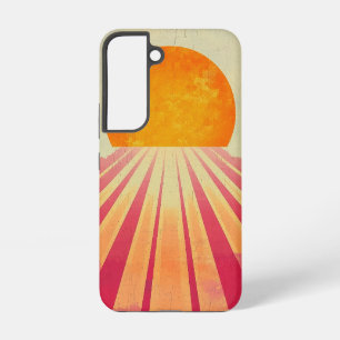 Coque Samsung Galaxy Étui de téléphone Soleil à l'horizon rose