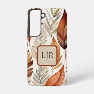 Coque Samsung Galaxy Étui de téléphone Terre botanique Brun et Sauge