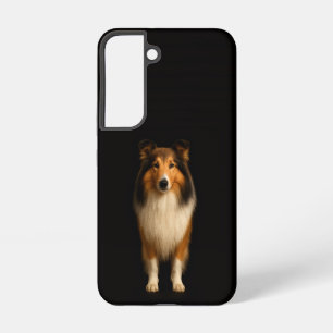 Coque Samsung Galaxy Étui Galaxy S22 Black 4 Luxe, chien colley loyal