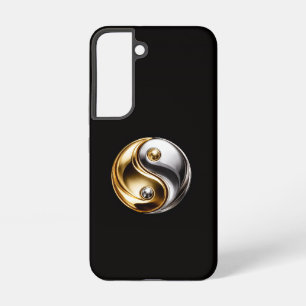 Coque Samsung Galaxy Étui Galaxy S22 Black 4 Luxe, Harmony Yin Yang