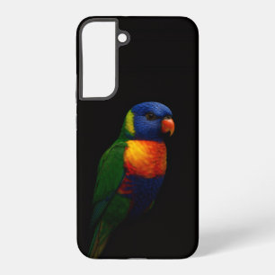Coque Samsung Galaxy Étui Galaxy S22 Plus Black 4 Luxe, perroquet Loriq