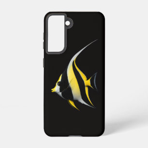 Coque Samsung Galaxy Étui noir 4 Luxe Galaxy S21, Poisson Idole Mooresi