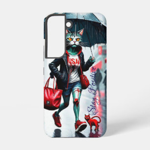 Coque Samsung Galaxy Étui pour chat mignon pour Samsung Galaxy S22