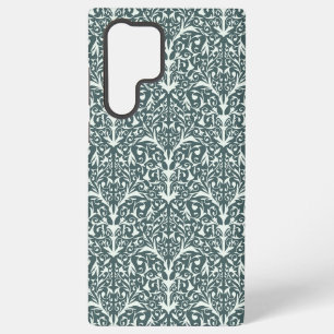 Coque Samsung Galaxy Étui Samsung Fleurs Inspiré Art Nouveau - Vert