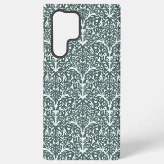 Coque Samsung Galaxy Étui Samsung Fleurs Inspiré Art Nouveau - Vert