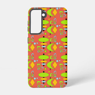 Coque Samsung Galaxy Étui Samsung Galaxy Formes Atomiques Rétro
