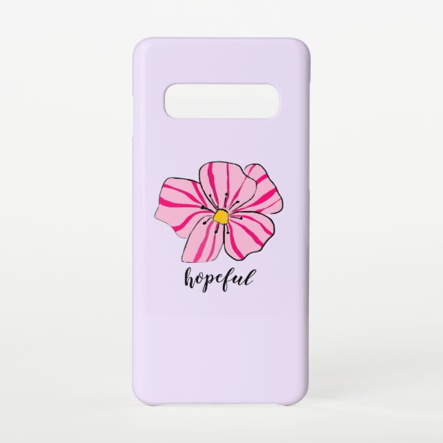 Coque Samsung Galaxy Étui téléphonique rose floral (Dos)
