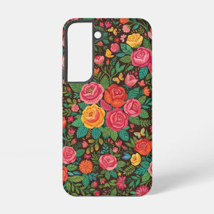 Coque Samsung Galaxy Étuis Samsung Fleurs Papillons Art Mexicain Abstra
