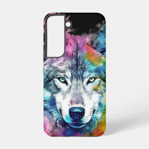 Coque Samsung Galaxy Faune Loups Tête de Loup Art Animalier