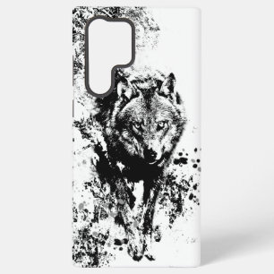 Coque Samsung Galaxy Faune Loups  Tête de Loup Art Animalier 