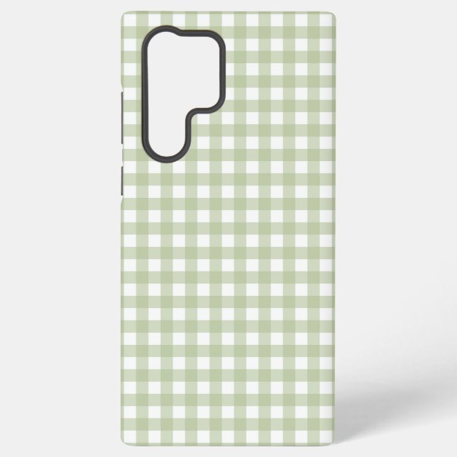 Coque Samsung Galaxy Faye et Lauren Green En vichy (Verso)