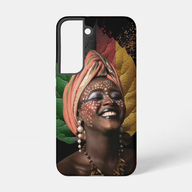 Coque Samsung Galaxy Femme africaine artistique (Verso)