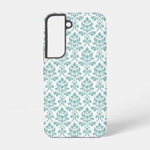 Coque Samsung Galaxy Feuille Damask Motif Turquoise