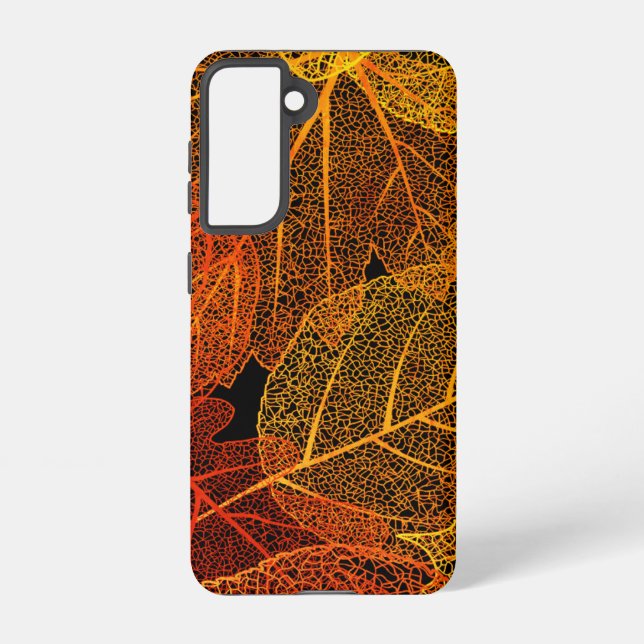 Coque Samsung Galaxy Feuilles automne élégantes (Verso)