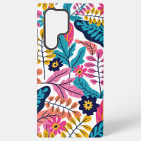 Feuilles tropicales vibrantes et botanique exotiqu